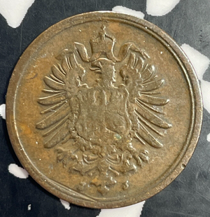 1889-J Germany 1 Pfennig Lot#E9023 Better Date