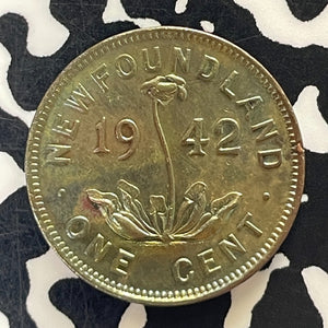 1942 Newfoundland Small Cent Lot#T5885 High Grade! Beautiful!