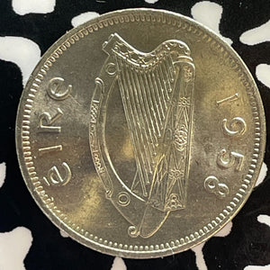 1958 Ireland 6 Pence Sixpence Lot#T3083 High Grade! Beautiful! Better Date