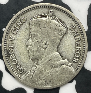 1934 New Zealand 3 Pence Threepence Lot#C0351 Silver!