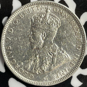 1920 Australia 1 Shilling Lot#D9742 Silver! Nice Detail, Old Cleaning