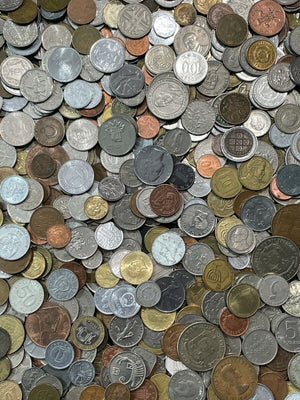 Large Bulk Mixed Lot of 100 Assorted World Coins Great for Beginners!