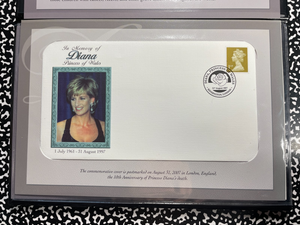 2007 Gibraltar Princess Diana £5 Pounds F.D.C. Mint Set Lot#B2818 With Case