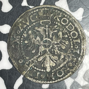 1577 Germany Koln 3 Schilling Lot#T6123 Silver! Wavy Flan, KM#MB284