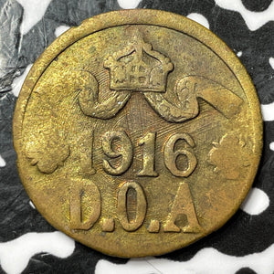 1916-T German East Africa 5 Heller Lot#D7127 Nice!