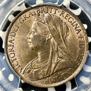 1899 Great Britain Victoria 1 Penny PCGS MS64RB Lot#G9831 Choice UNC! S-3961