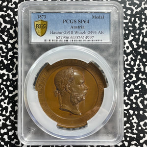 1873 Austria Vienna World Exposition Medal PCGS SP64 Lot#GV1059 Hauser-2918