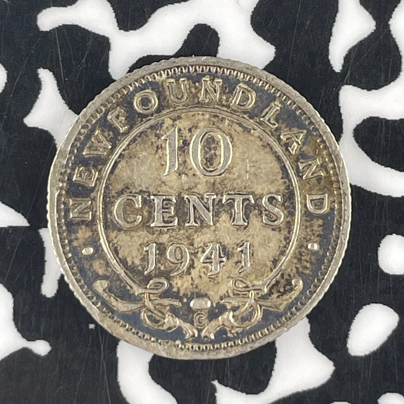 1941-C Newfoundland 10 Cents Lot#F3925 Silver!