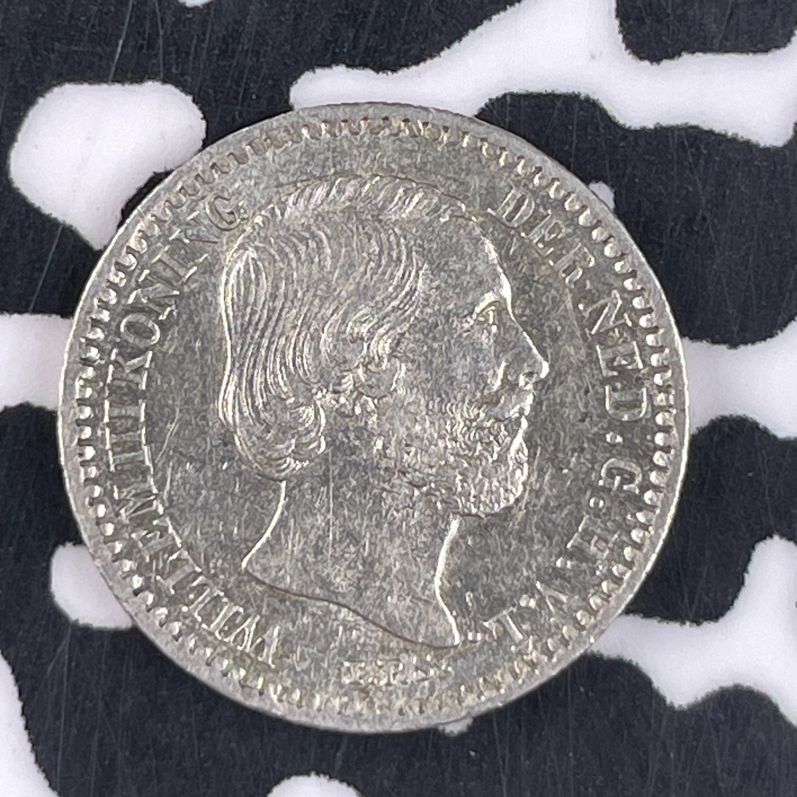 1882 Netherlands 10 Cents Lot#F3326 Silver! Nice!