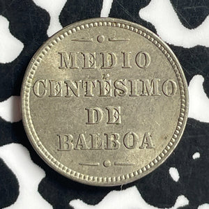 1907 Panama 1/2 Centesimo Half Centesimo Lot#T6828 High Grade! Beautiful!