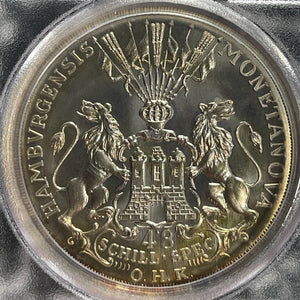 (1970) West Germany Hamburg Commemorative Medal PCGS MS68 Lot#GV679 Silver!