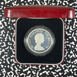 1976 Tuvalu $5 Dollars Lot#B2591 Silver! Proof! With Case & C.O.A.