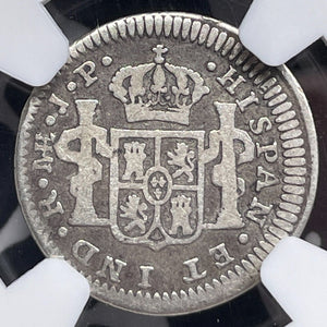 1820-Lima JP Peru 1/2 Real NGC G6 Lot#G7031 Silver!