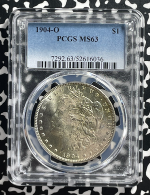 1904-O U.S. $1 Morgan Dollar PCGS MS63 Lot#G398 Silver! Choice UNC!