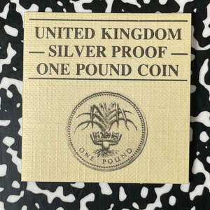 1985 Great Britain £1 Pound Lot#B2530 Silver! Proof! W/ Box & COA