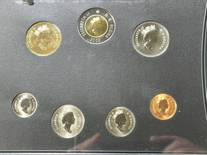 2000 Canada 7x Coin Specimen Set Lot#B2318 With Case & C.O.A.