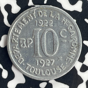1927 France Toulouse 10 Centimes Notgeld Lot#T8824