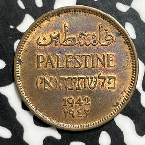 1942 Palestine 1 Mil Lot#E5973 High Grade! Beautiful!