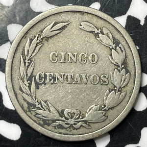 1918 Ecuador 5 Centavos Lot#E9423