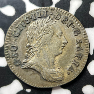 1762 G.B. George III 3 Pence Lot#JM8272 Silver! High Grade! Beautiful!