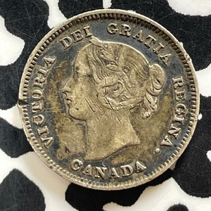1901 Canada 5 Cents Lot#T4162 Silver! Nice Detail, Flaws