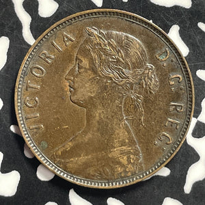 1880 Newfoundland Large Cent Lot#JM9627 Nice! Round, Low '0'