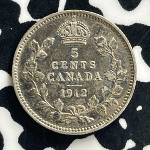 1912 Canada 5 Cents Lot#C1225 Silver!