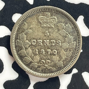 1870 Canada 5 Cents Lot#T7797 Silver!