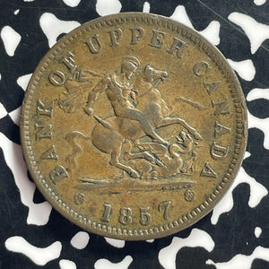 1857 Bank of Upper Canada 1 Penny Token Lot#T9248