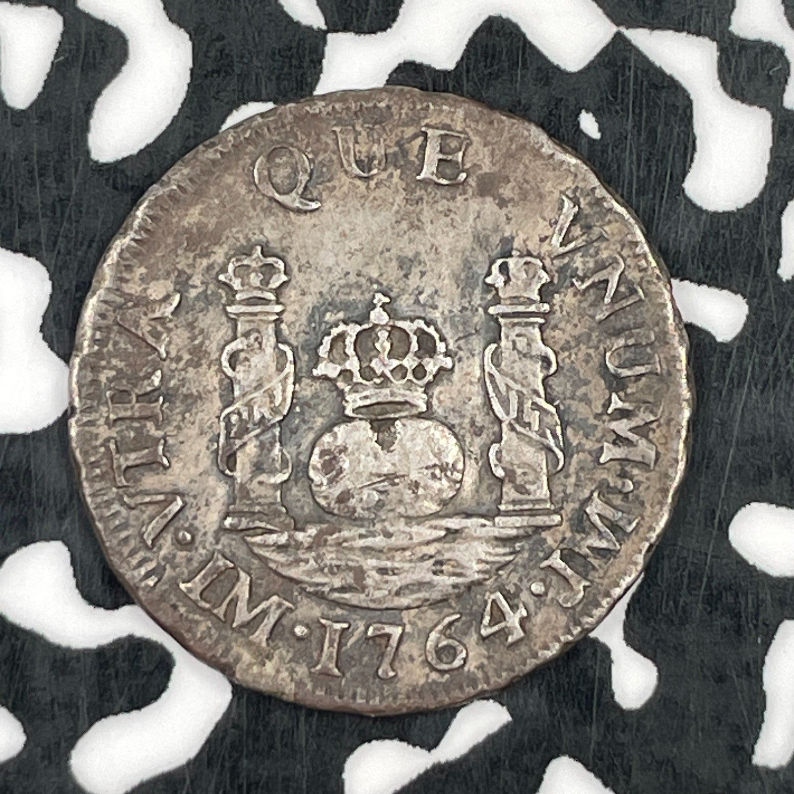 1764-LM Peru 1 Real Lot#JM1511 Silver! Scarce!