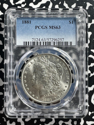 1881 U.S. $1 Morgan Dollar PCGS MS63 Lot#G569 Silver! Choice UNC!