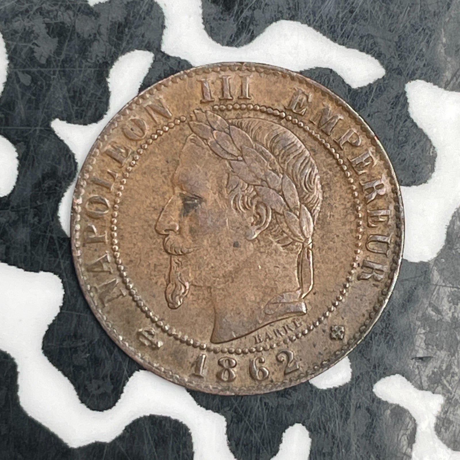 1862-BB France 1 Centime Lot#N2499 Nice!