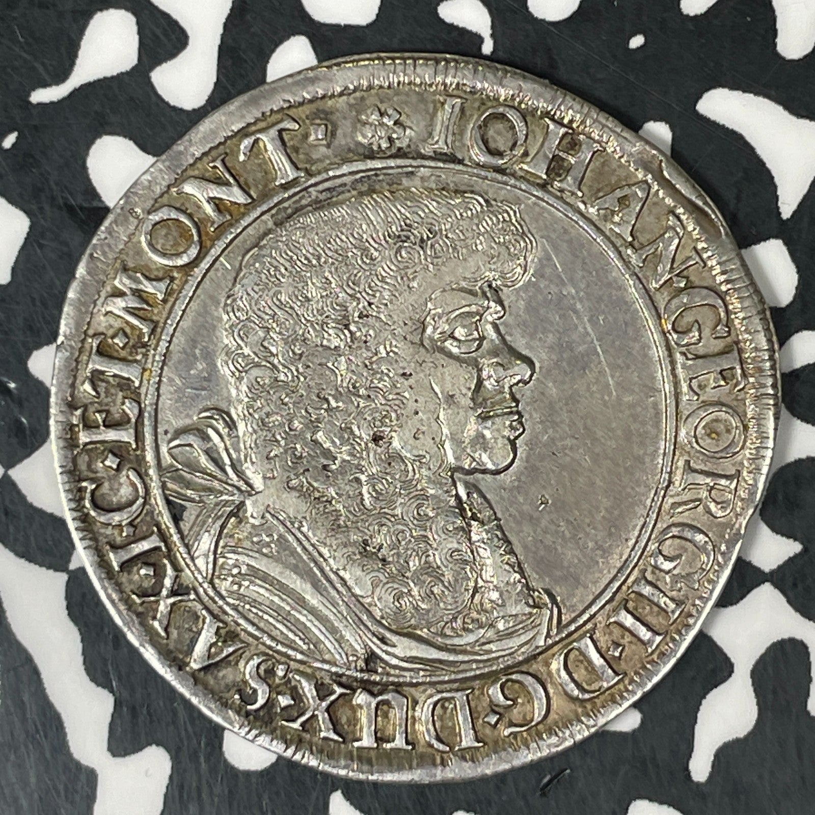 1673-CR Germany Saxony-Albertine 1/3 Thaler Lot#JM0601 Silver! Nice!