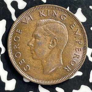 1942 New Zealand 1/2 Half Penny Lot#T7140 High Grade! Beautiful! Better Date