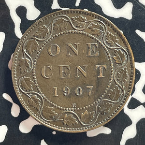 1907-H Canada Large Cent Lot#T7821 Key Date! Nice!