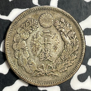 (1907) Japan 20 Sen Lot#T0512 Silver!