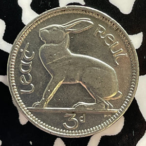 1934 Ireland 3 Pence Threepence Lot#T3084 High Grade! Beautiful!