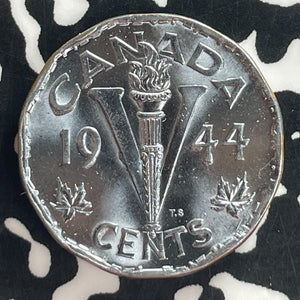 1944 Canada 5 Cents Lot#T7585 High Grade! Beautiful!