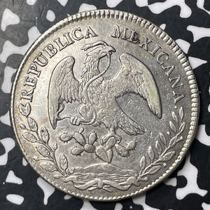 1875-Do CM Mexico 8 Reales Lot#JM8248 Large Silver! Nice!