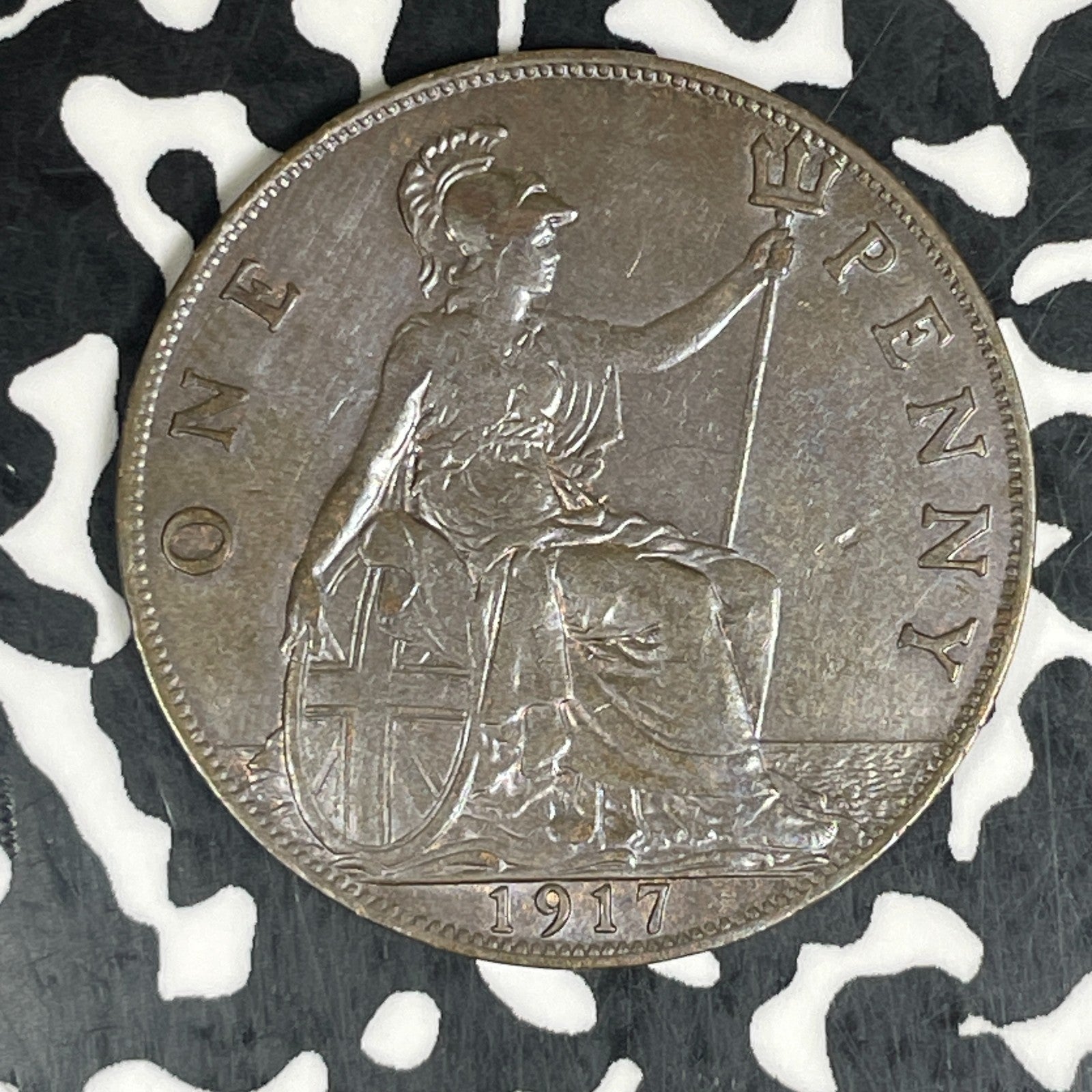 1917 Great Britain 1 Penny Lot#C6282 Nice!