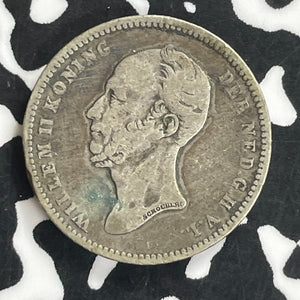1849 Netherlands 25 Cents Lot#T9787 Silver!