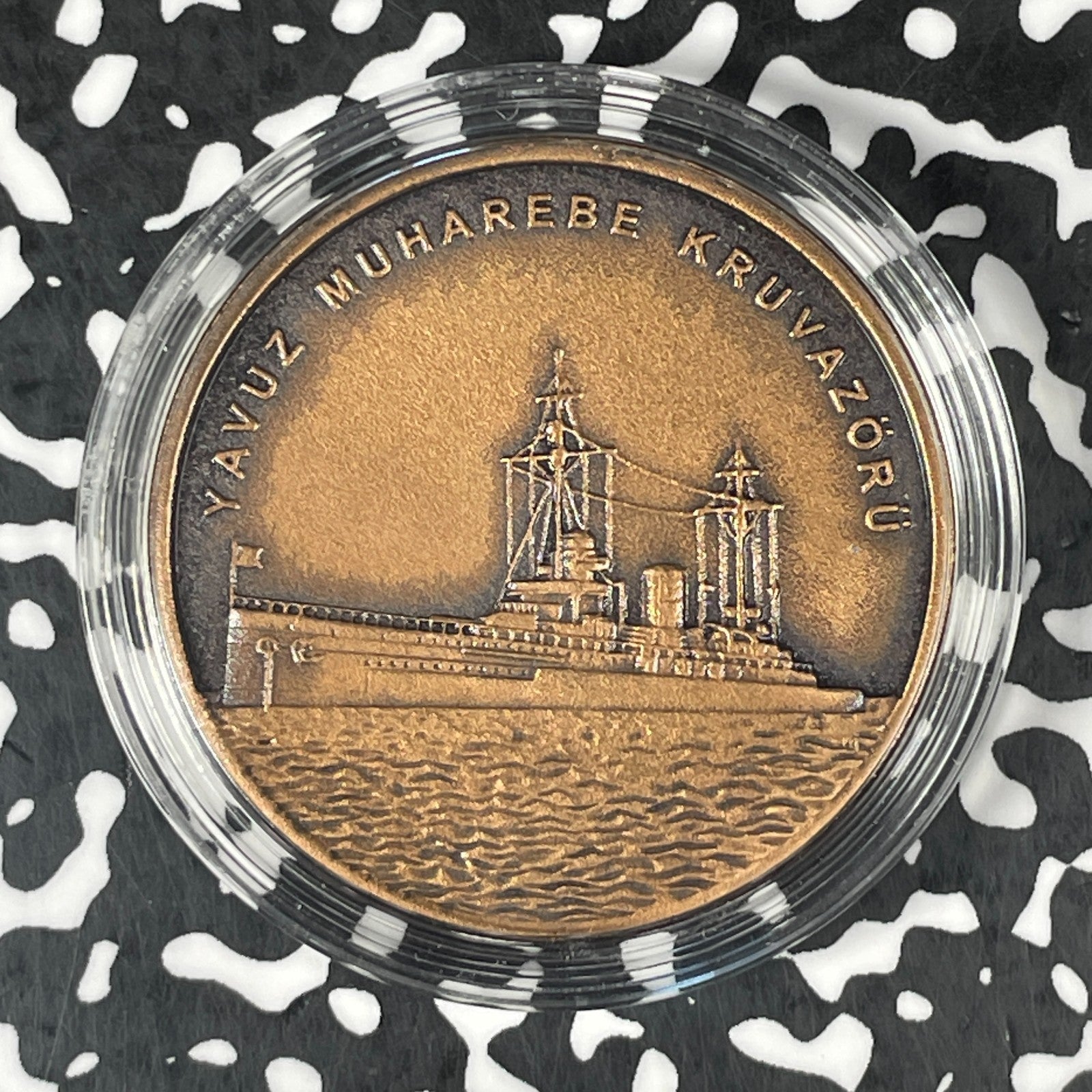 2015 Turkey Yavuz Battle Cruiser 2 1/2 Lira Lot#OV1805 With C.O.A.