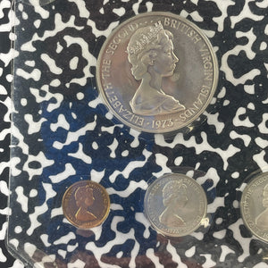 1973 British Virgin Islands 6x Coin Mint Set Lot#B2382 Including Silver!