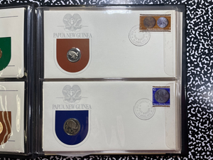 1975 Papua New Guinea 8x Coin Proof Set Lot#B2628 Including Silver! W/ C.O.A.
