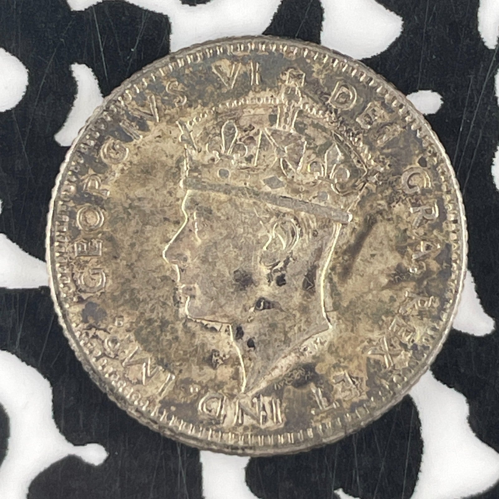 1943-C Newfoundland 10 Cents Lot#F3930 Silver!