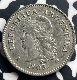 1905 Argentina 10 Centavos Lot#T8983 Better Date