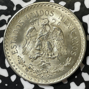 1943 Mexico 1 Peso Lot#E4996 Silver! High Grade! Beautiful!