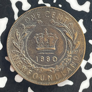 1880 Newfoundland Large Cent Lot#T7955 Round '0' Low