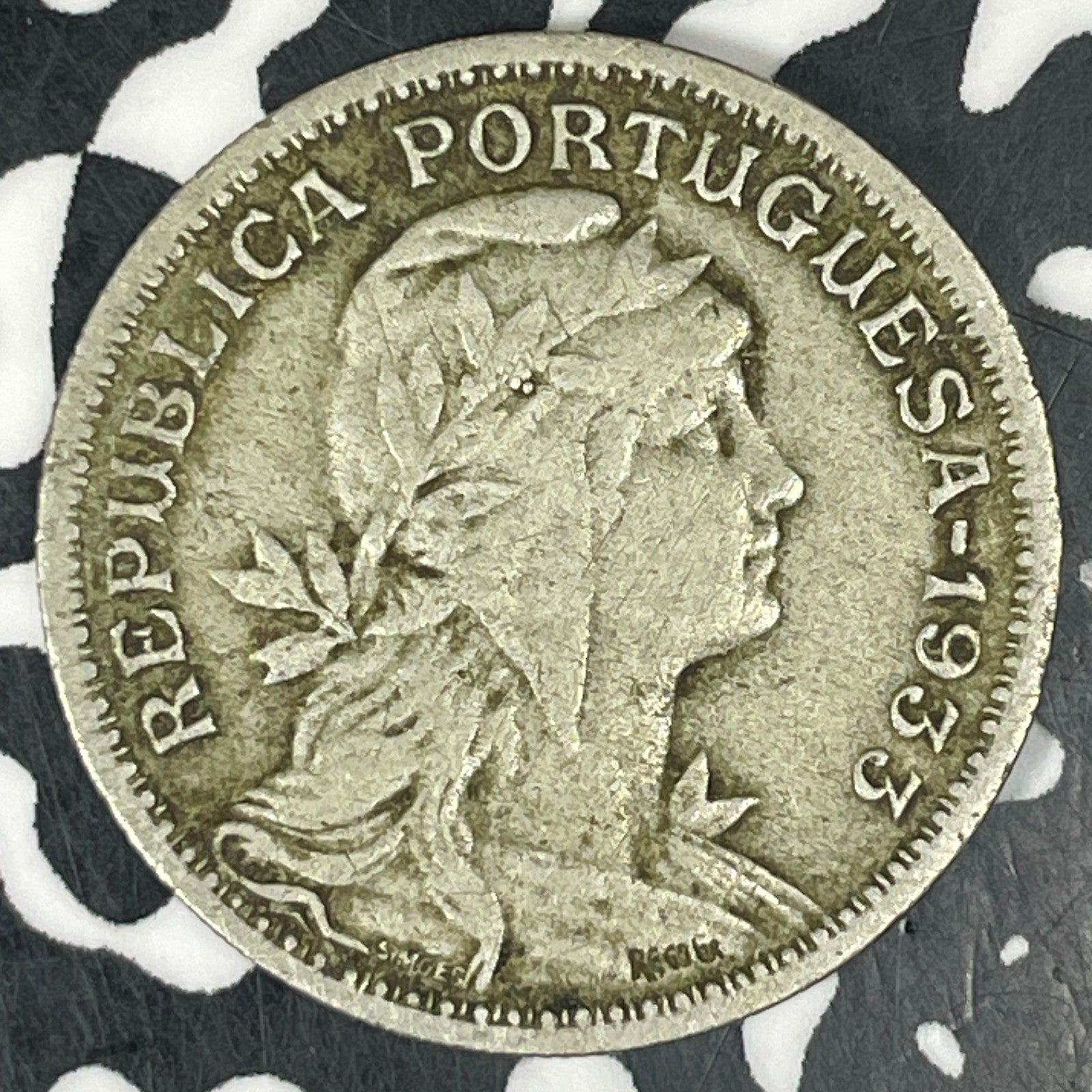 1933 Portuguese Guinea 50 Centavos Lot#C8521