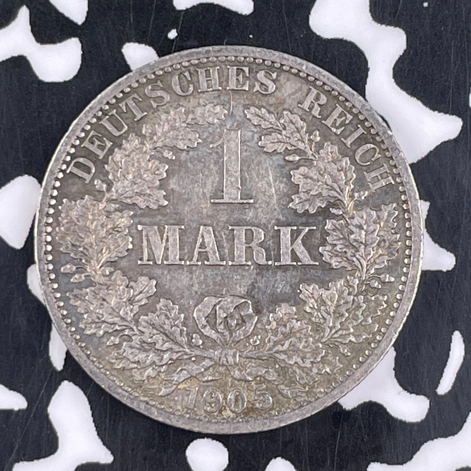 1905-A Germany 1 Mark Lot#F2621 Silver! High Grade! Beautiful!
